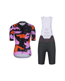 RIVANELLE Rövid kerékpáros mez rövidnadrággal - BIKE´S GOOD - antracit/színes/fekete